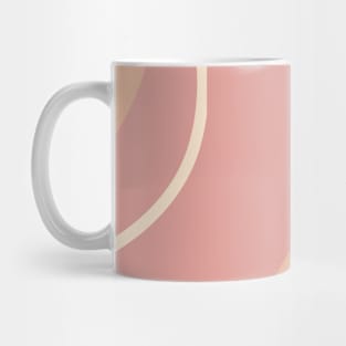 Blush Pink Geometric Minimalist Design Mug